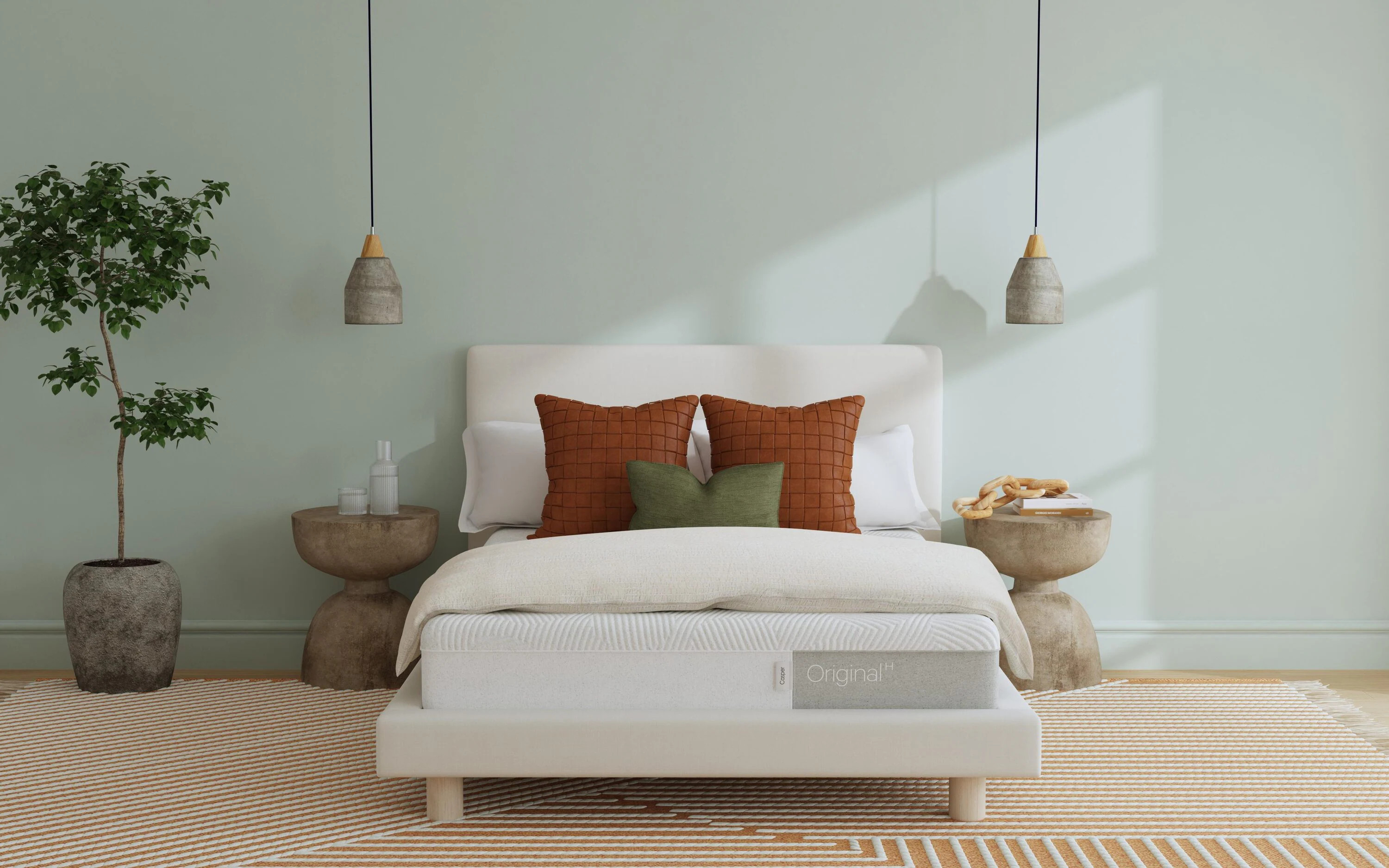 Casper Original Hybrid 11-in Medium California King Hybrid Memory Foam/Coil Blend Mattress in a Box in Gray | 950-000073-006 | Lowe's