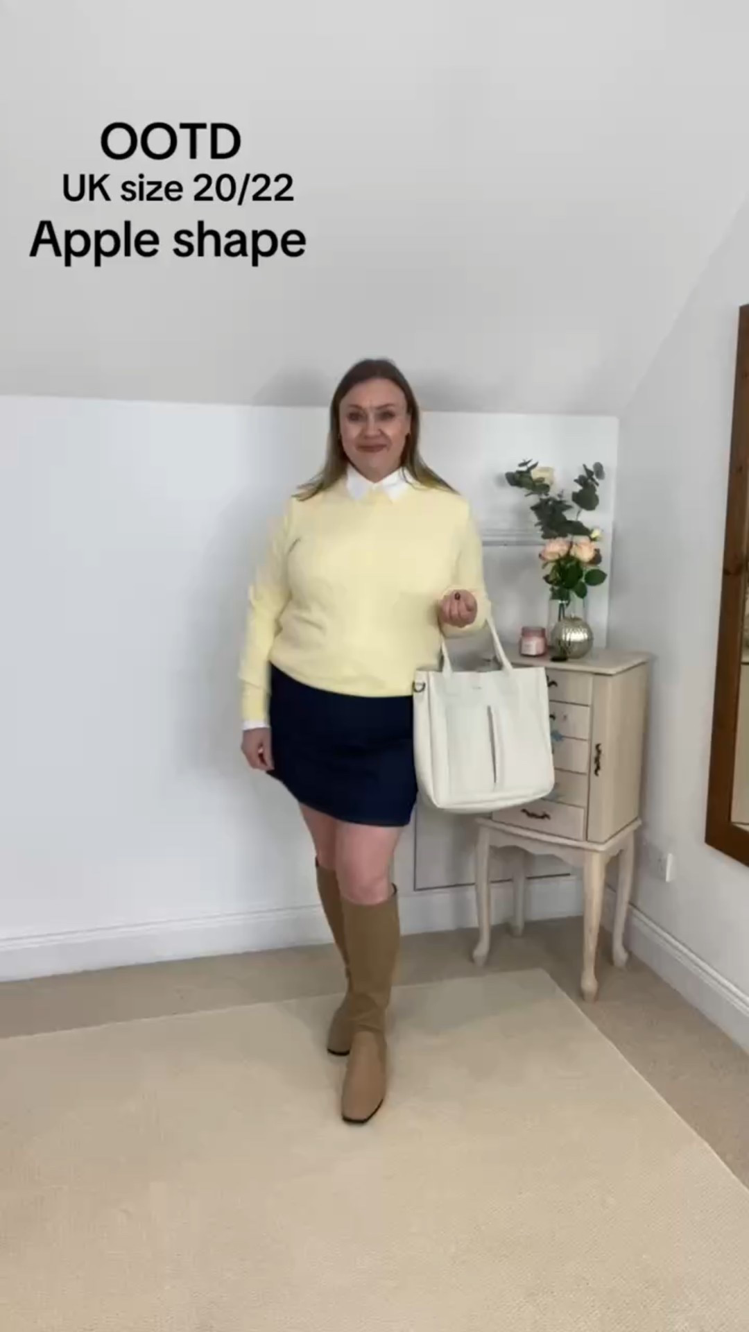 Preppy style outfit inspiration for plus size apple shapes. 
Find me on YouTube for more @imjustmemarleen
#plussizefashion
#Appleshapebody
#Personalstylist
#Bigbellyoutfits
#outfitinspiration 

#LTKplussize #LTKstyletip