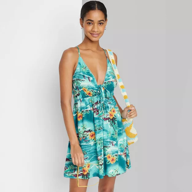 Women's Sleeveless Triangle Cup Fit & Flare Dress - Wild Fable™ | Target