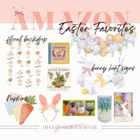 Amazon Easter Favs 
#easterdecor #founditonamazon #easterbooks #easterbaskets #easterdecor #easteregghunt #floralbackdrop #balloongarland 

#LTKparties #LTKstyletip #LTKSeasonal