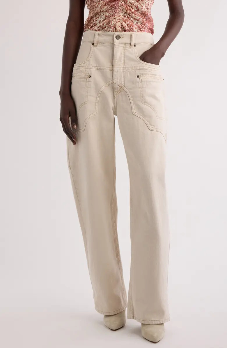 Isabel Marant Beryl Barrel Leg Jeans | Nordstrom | Nordstrom