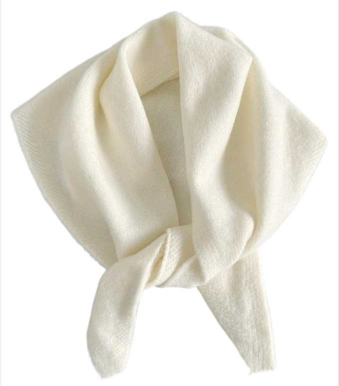 Knitted Triangle Scarf for Women Y2k Head Scarf Downtown Girl Aesthetic Accessories Streetwear Tr... | Amazon (US)