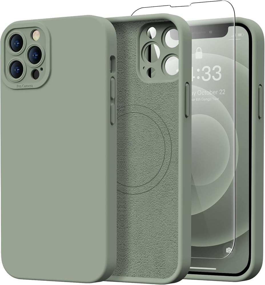 Magnetic for iPhone 13 Pro Max Case with Screen Protector - Wireless Charging Compatible - Upgrad... | Amazon (US)