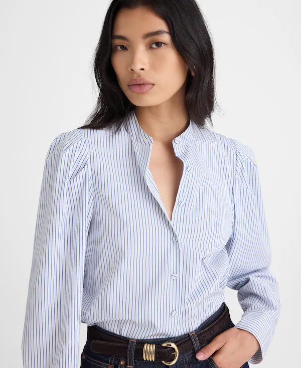 Puff-Sleeve Button-Up Shirt | Madewell | Madewell