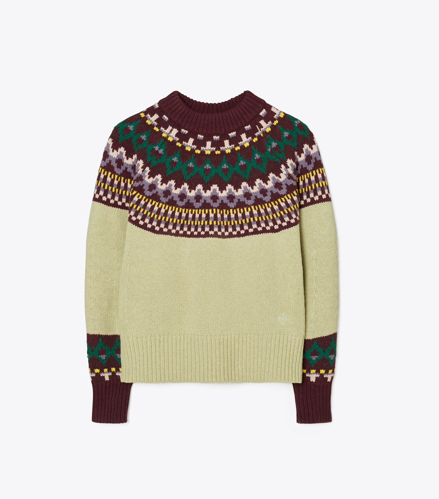 Merino Fair Isle Crewneck Sweater: Women's Designer  | Tory Sport | Tory Burch (US)