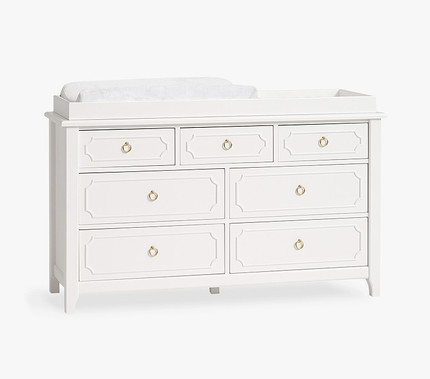 Ava Regency 7-Drawer Dresser & Topper Set