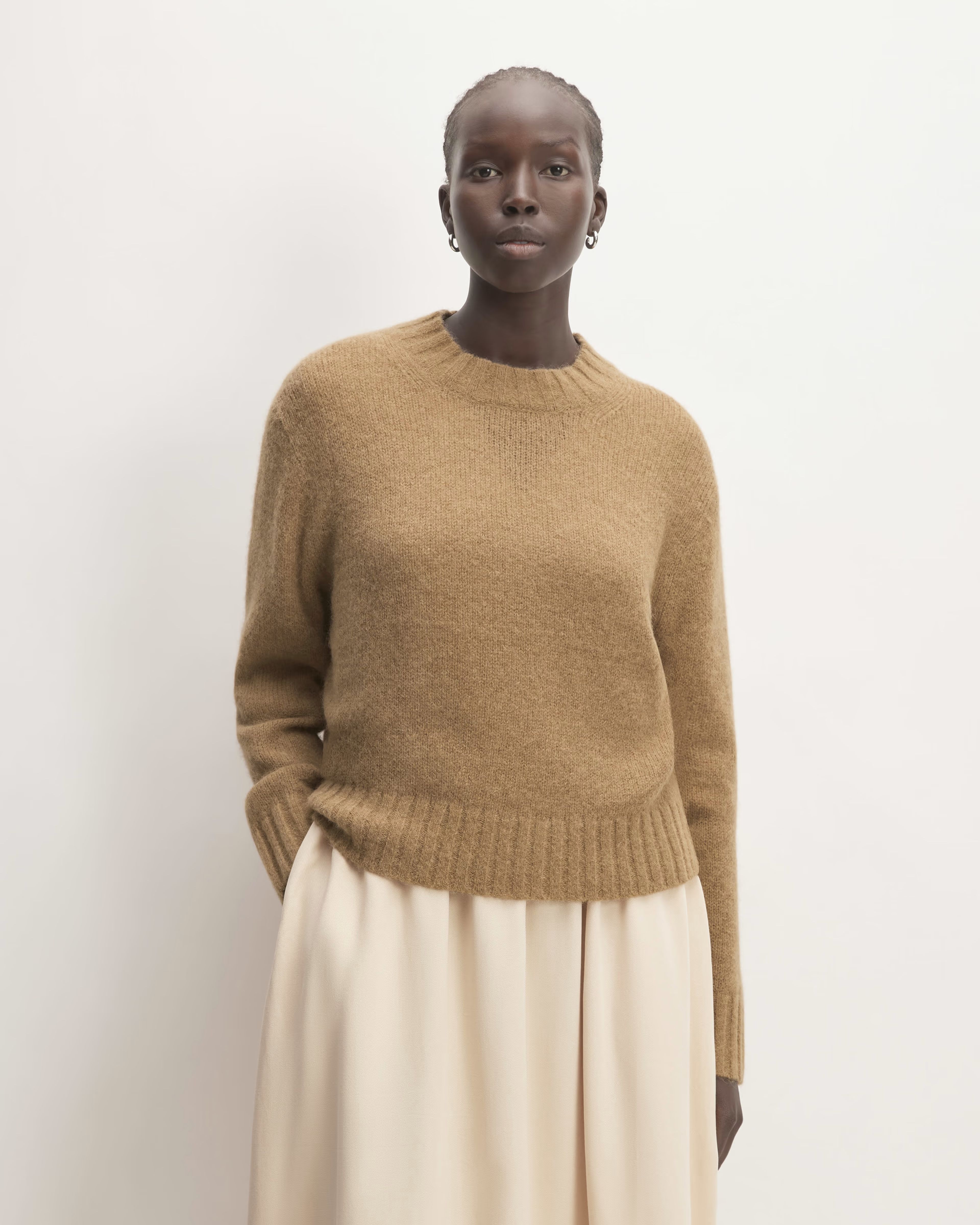 The Alpaca Cropped Crewneck Sweater | Everlane