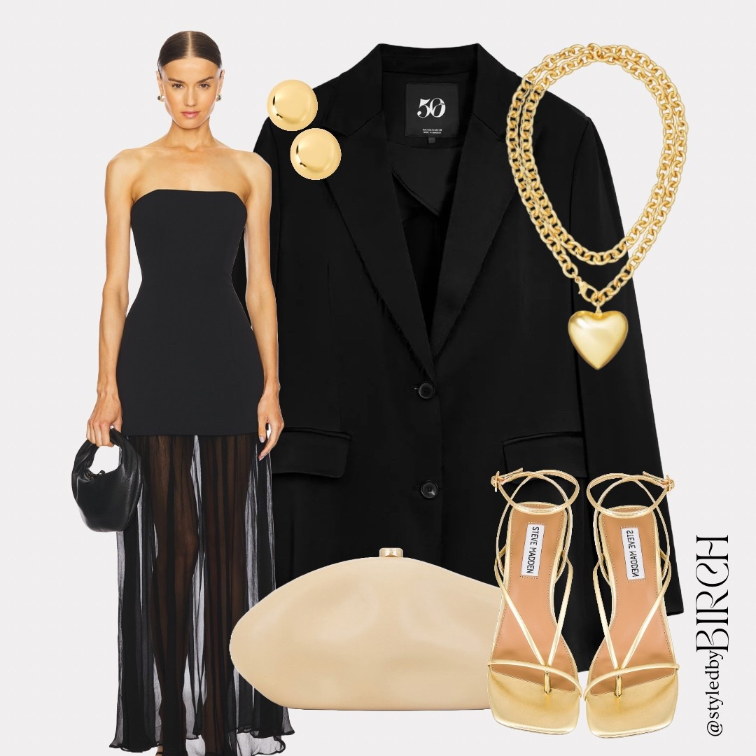 Wedding Guest - Black-tie 🥂

I would wear this with the blazer buttoned up to show the necklace 💛

Blazer - Zara - 3364/512/800

#LTKpartywear #LTKwedding #LTKeurope