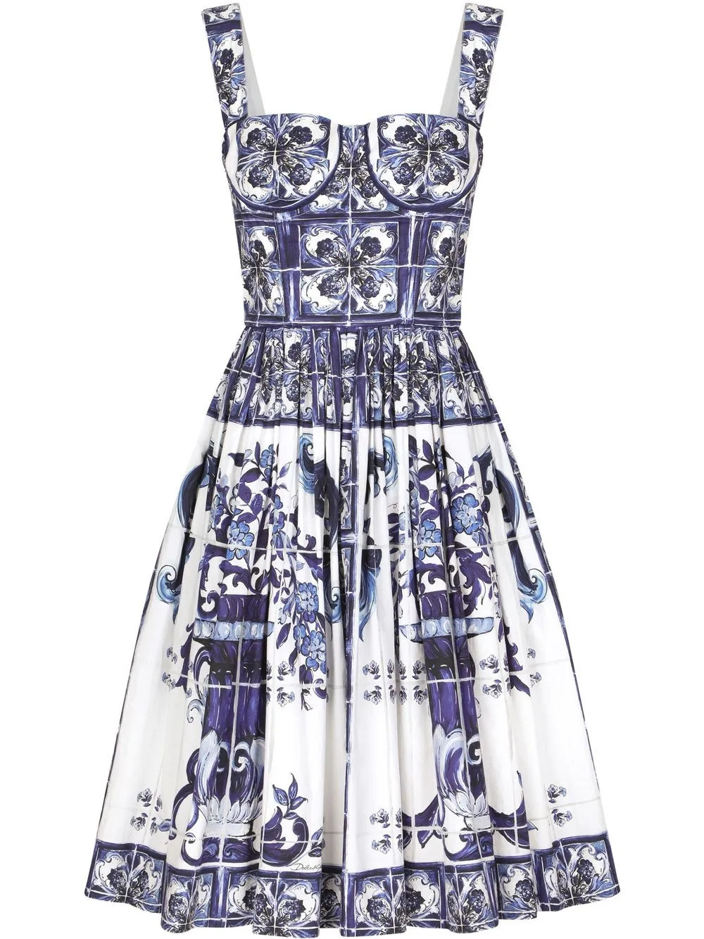 Dolce & Gabbana Printed Short Dress - Farfetch | Farfetch Global