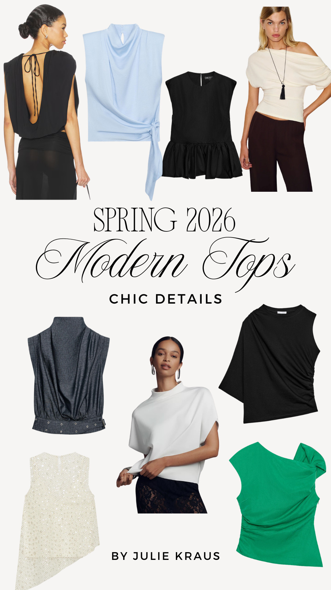 My favorite going out tops with the chicest details for spring. I always say it's the little things that elevate a look. 

Tops With Chic Details • Spring Going Out Tops • Elevated Spring Style 2026 

 #LTKSeasonal #LTKOver40