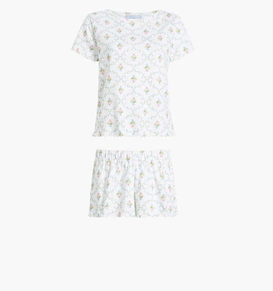 The Nina Pajama Set - Pastel Trellis | Hill House Home US