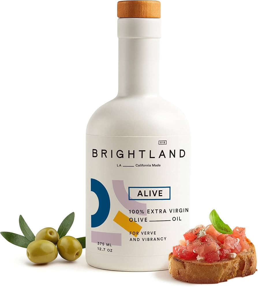 Brightland Extra Virgin Olive Oil, Alive - High Polyphenol Cold-Pressed Oil Ideal for Salads, Hum... | Amazon (US)