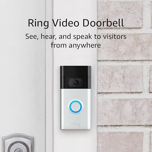 Ring Video Doorbell - 1080p HD video, simple to set up and use, privacy controls – Satin Nickel | Amazon (US)