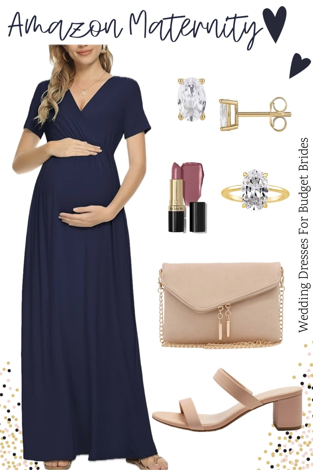 Maternity maxi dress and accessories on Amazon for the pregnant wedding guest. 

Baby shower dress, bridal shower dress, gender reveal dress. Travel ring. 

#LTKBump #LTKWedding #LTKBeauty