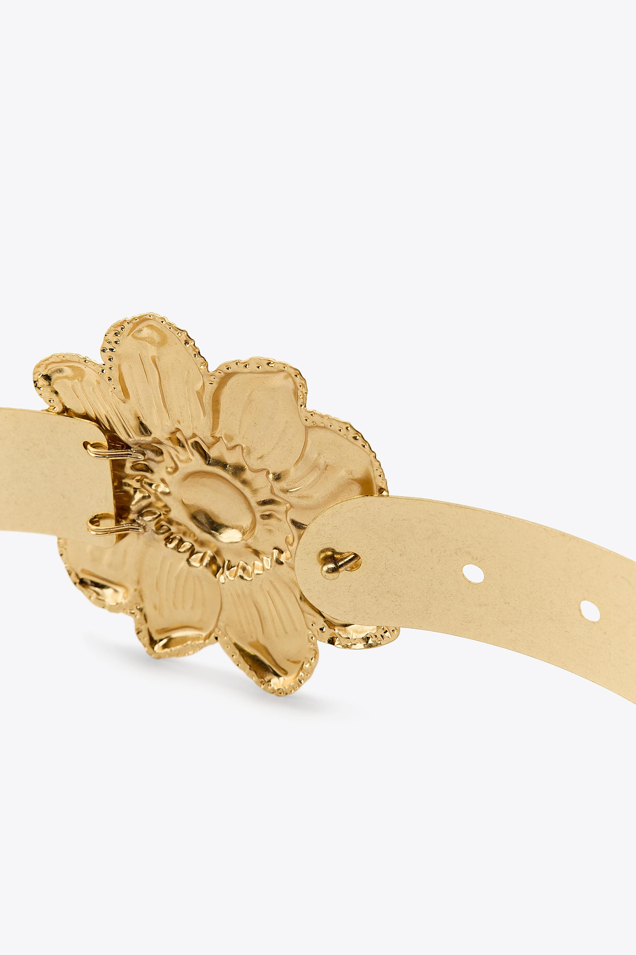 METAL FLOWER BELT | Zara US