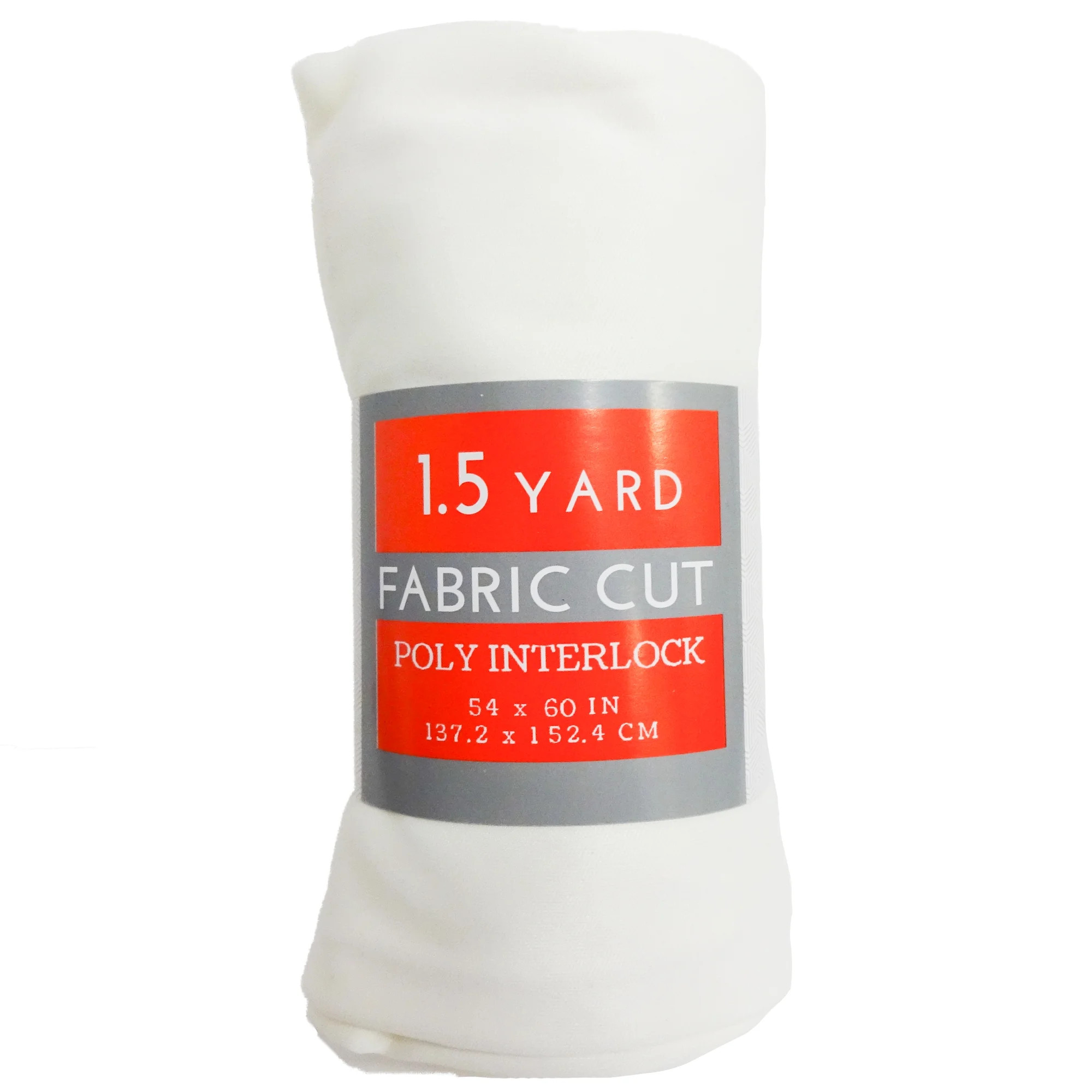 Shason Textile presents Poly Knit Interlock 1.5 Yard Precut Fabric, White | Walmart (US)