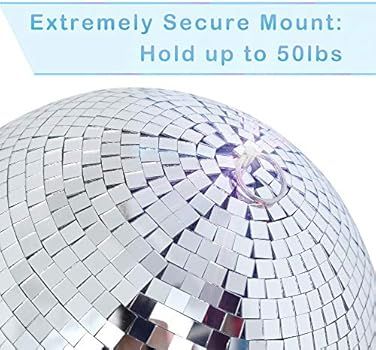 NuLink 8" Disco Light Mirror Ball with Hanging Ring | Amazon (US)