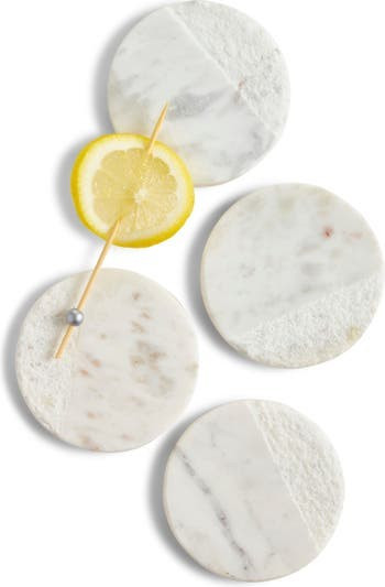 Set of 4 Textured Marble Coasters | Nordstrom