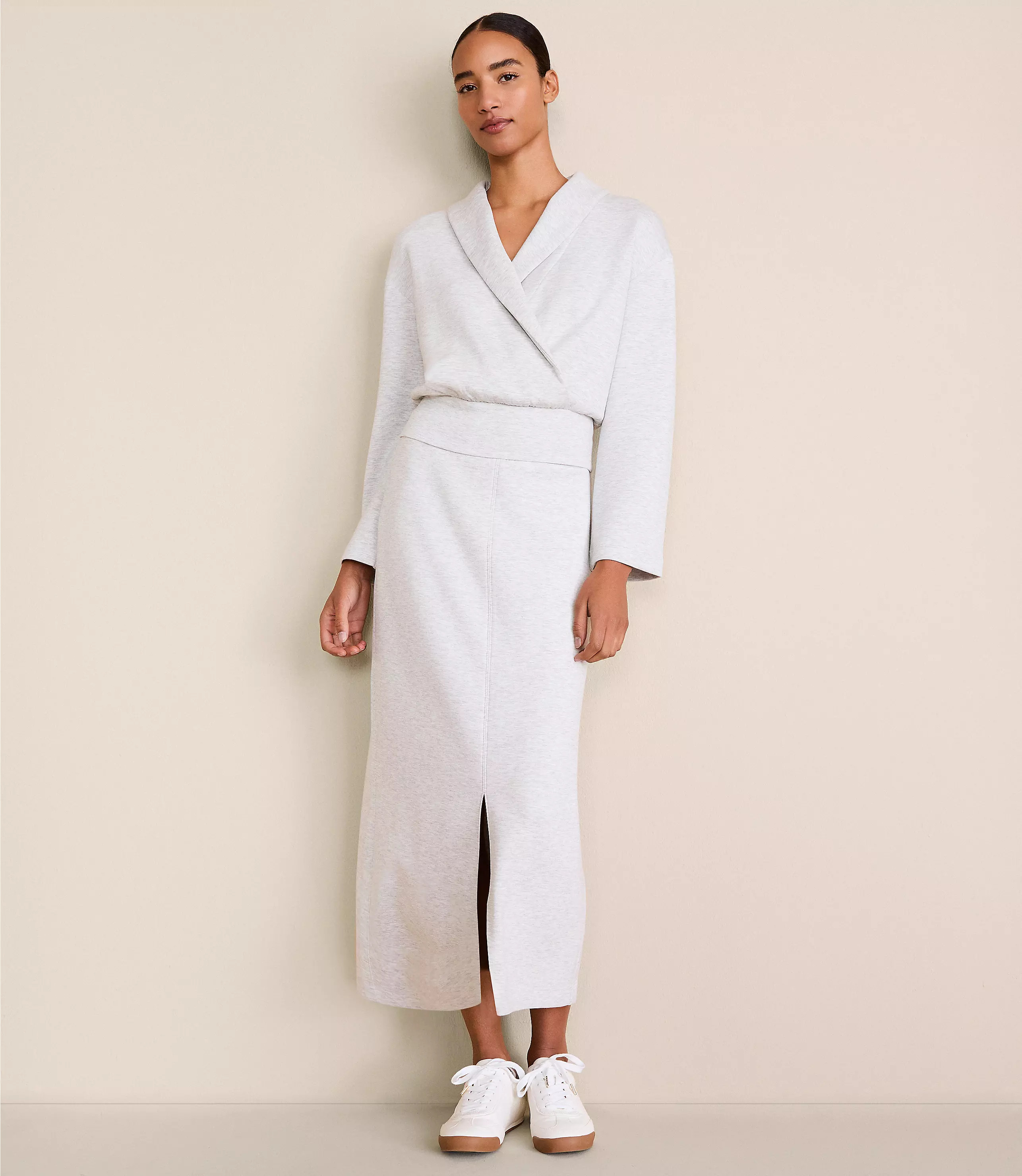 Lou & Grey Heathered Scubasoft Maxi Skirt | LOFT