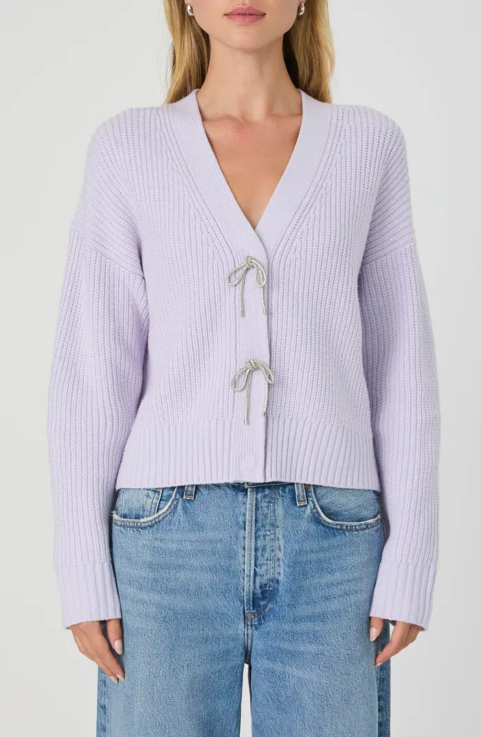 Babysoft Sparkle Bow Cardigan | Nordstrom