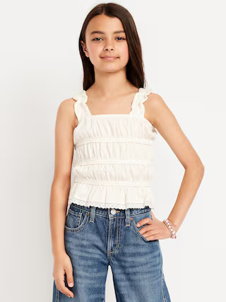 Fitted Smocked Tank Top for Girls | Old Navy (US)