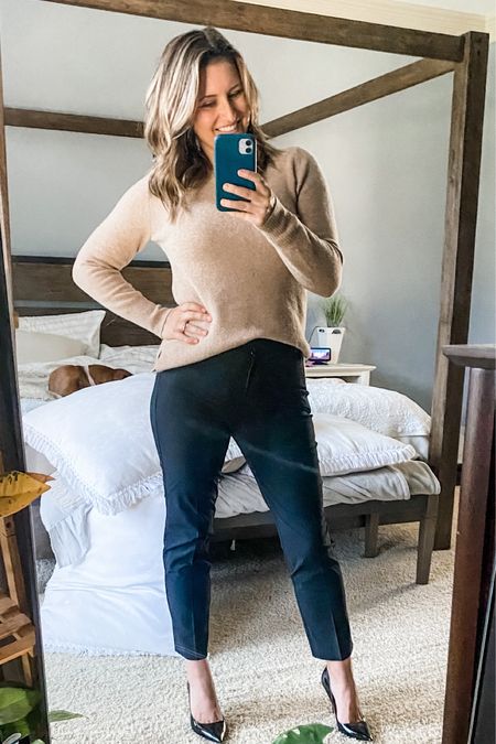 I don’t work in an office anymore, but if I did I would 💯 be sporting these JCF black pants almost every day.
They fit like a glove and give the best leg line (hello, legs for dayz…) and they go with darn near everything.
I’ll be keeping these, even if I don’t need them daily. Because a good pair of black pants is a classic staple every woman needs. 

#LTKstyletip #LTKworkwear #LTKunder100