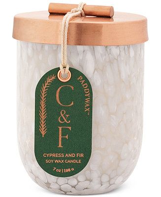 Paddywax Cypress & Fir Glass Candle, 7-oz & Reviews - Unique Gifts by STORY - Macy's | Macys (US)