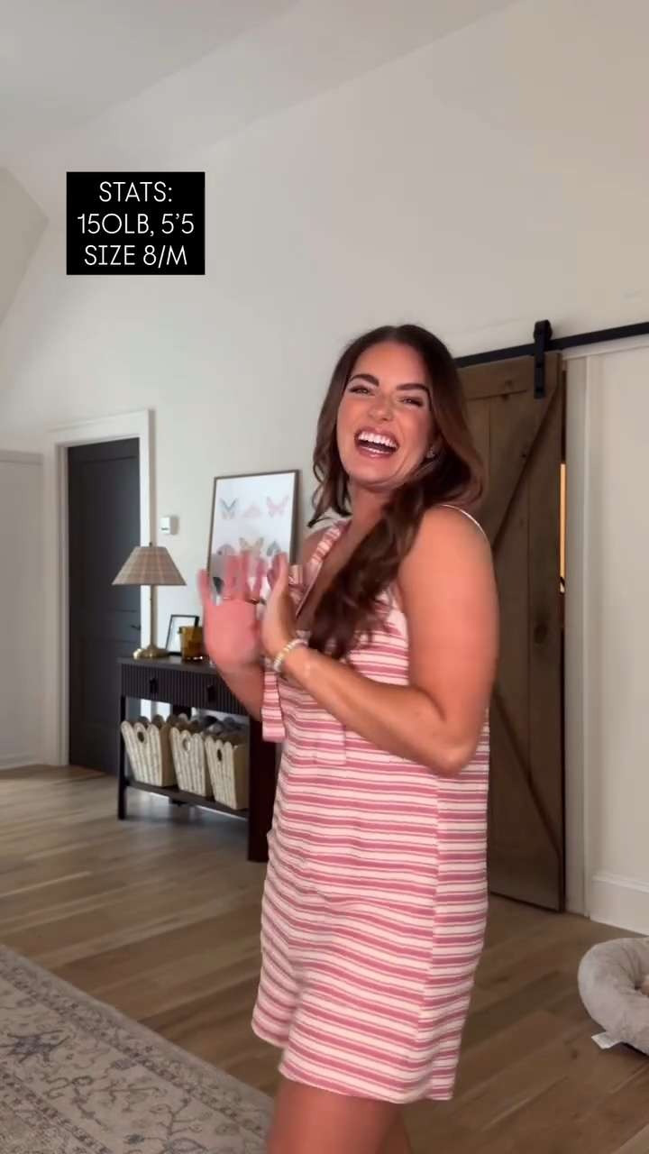 Romper TTS - M in pink • white tank TTS - M • bra TTS - M • undies sized up 1 to the L • wrap sandals TTS • lip gloss shade pink cloud • self tan dark 

 #LTKdayinmylife #LTKgrwm #LTKootd