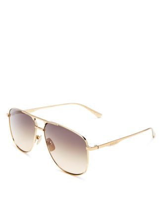 Gucci Brow Bar Aviator Sunglasses, 64mm  | Bloomingdale's Men | Bloomingdale's (US)