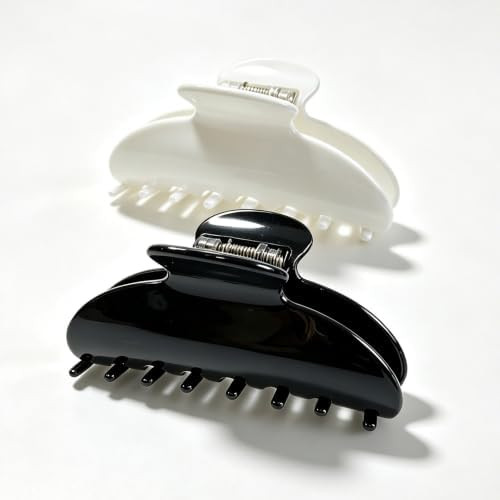 Luxury Navy Claw Clip for Women | Our Large 4 Inch Hair Clip Creates Beautiful Half Ups, Secure Updos & Chic Every Day Styles | Premium Acetate Claw with Secure Hold & Snag Free Teeth for Easy Styling | Amazon (US)