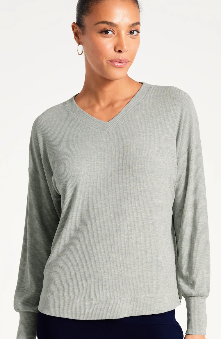 Relaxed V-Neck Top | J. Jill