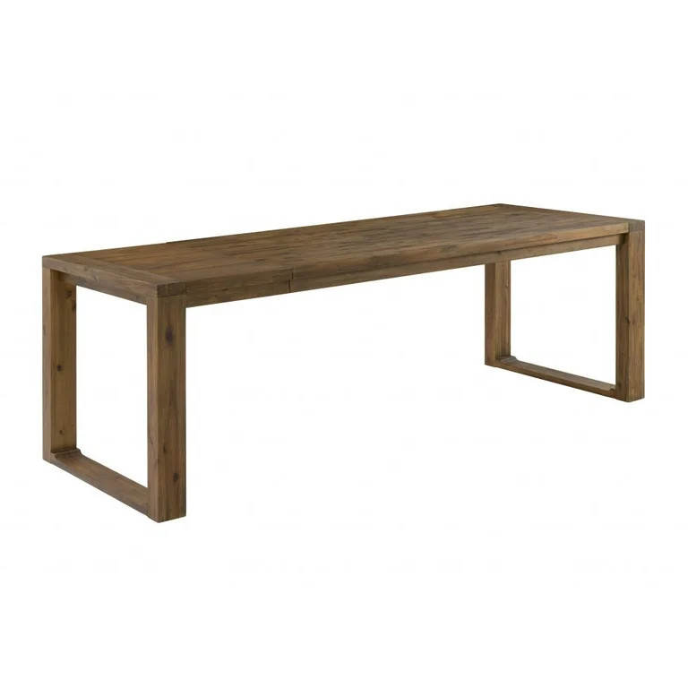 Boraam Rasmus Wood Extension Rectangular Dining Table - Chestnut Wire-Brush | Walmart (US)