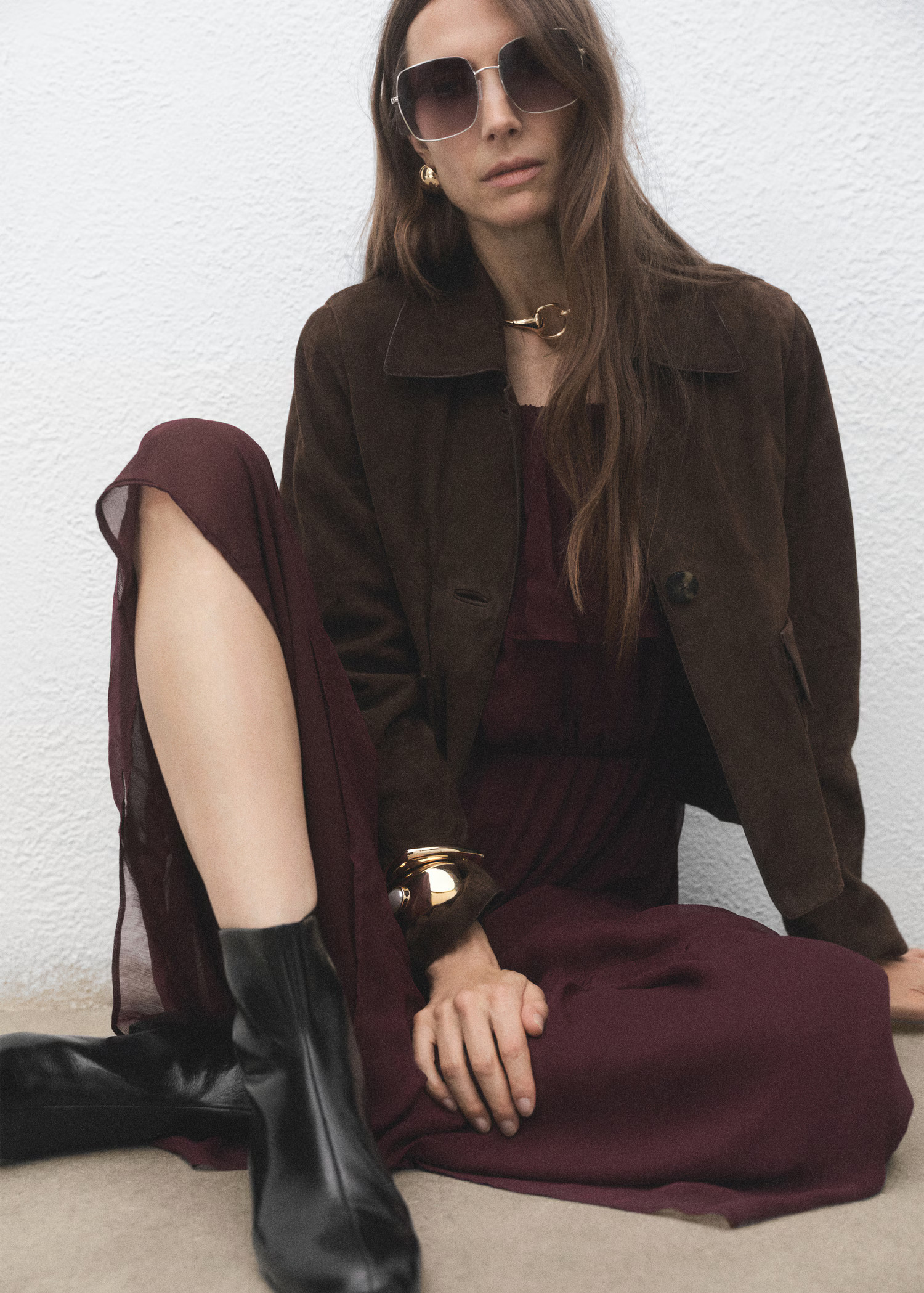 Zipped leather ankle boots - Women | MANGO United Kingdom | MANGO (UK)