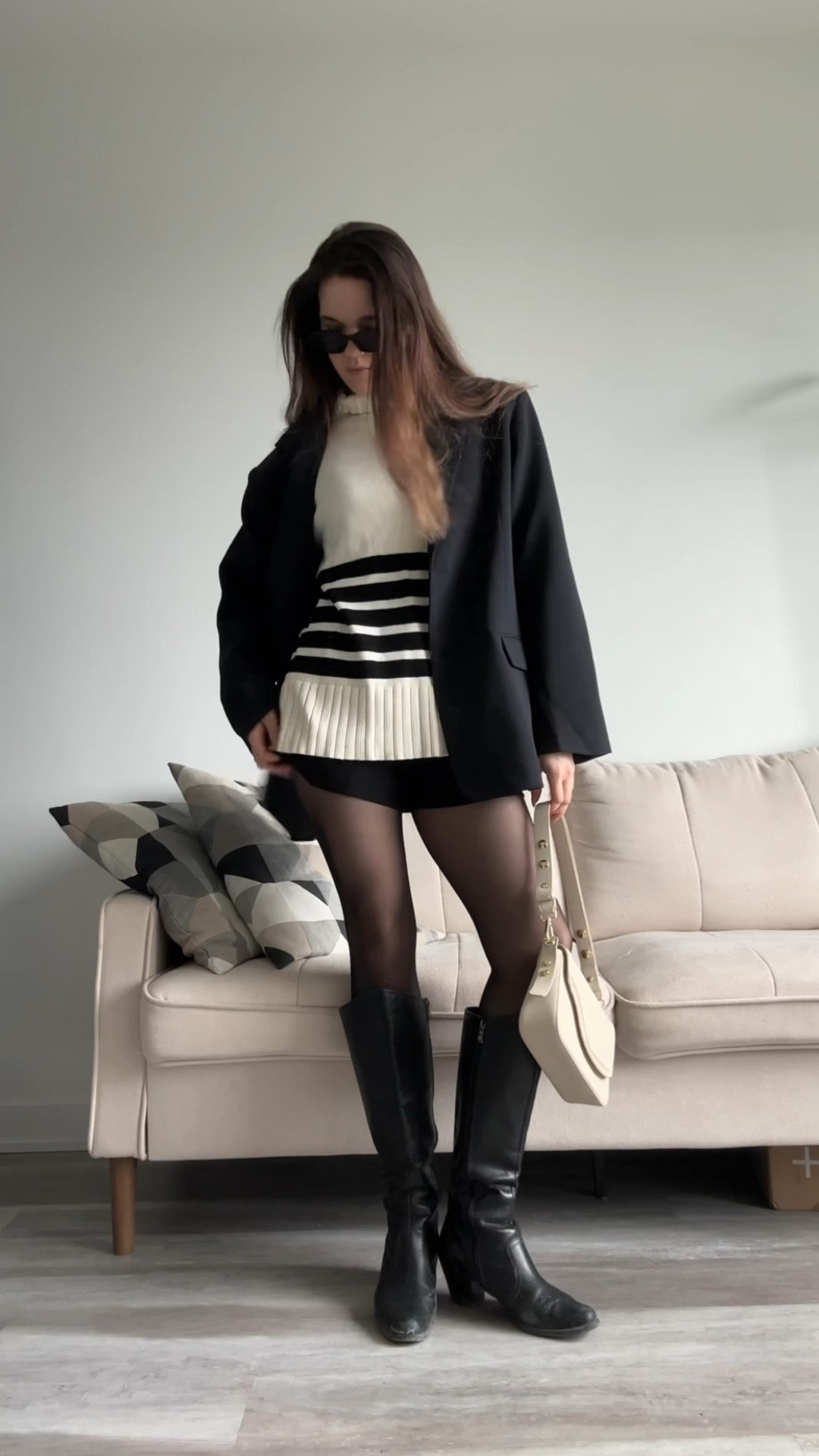 spring outfit, nyc style

I couldn't link the original pieces but did find really good alternatives! 

original pieces:
sweater is from Commense
boots are thrifted 
purse is Cream Couch

#LTKfindsunder100 #LTKstyletip #LTKworkwear