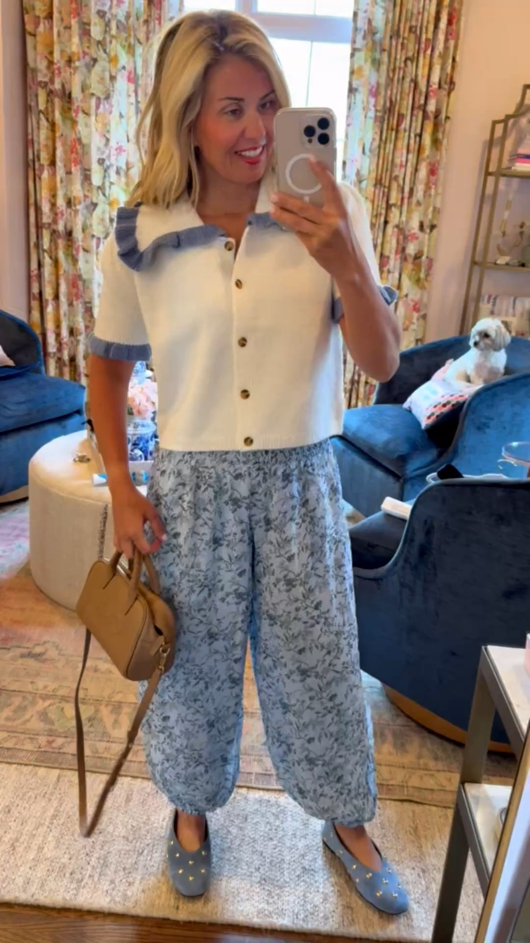 BACK IN STOCK!! Grab this top before it sells out again! Totally obsessed with this look! This sweater is a best seller and I know why. I have a feeling these pants will sell out too. Cuteness!!
Sweater & Pants- xs
Flats - 7 (1 size down) 

*Use code CATHERINE20 3/6-3/9 to save 20% when you spend $100+

#LTKOver40 #LTKmomlife #LTKootd