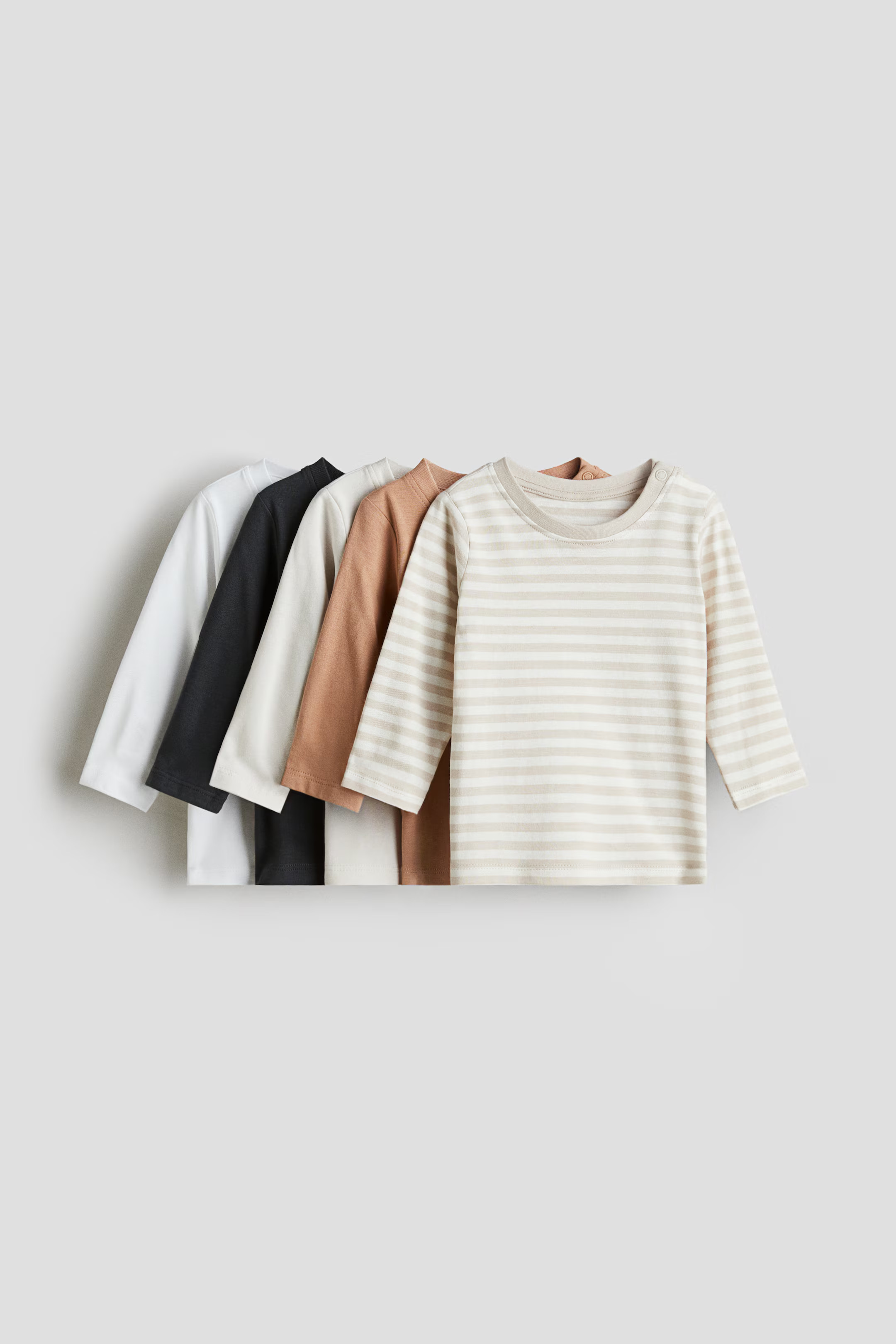 5-pack cotton T-shirts | H&M (UK, MY, IN, SG, PH, TW, HK)