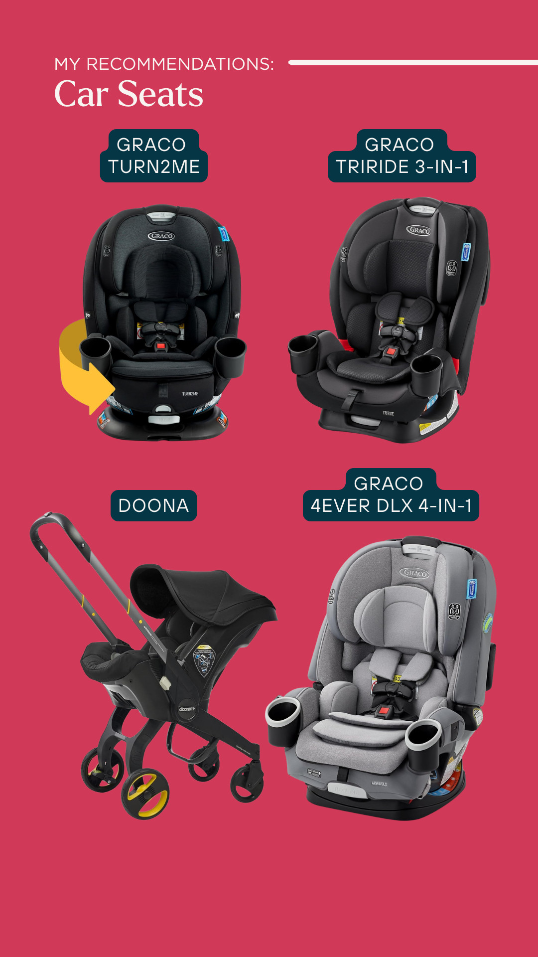 Looking for a new car seat that won't break the bank and will grow with you? 

Here are my top 4 car seat recommendations.  

 #LTKmomlife #LTKTravel #LTKBaby