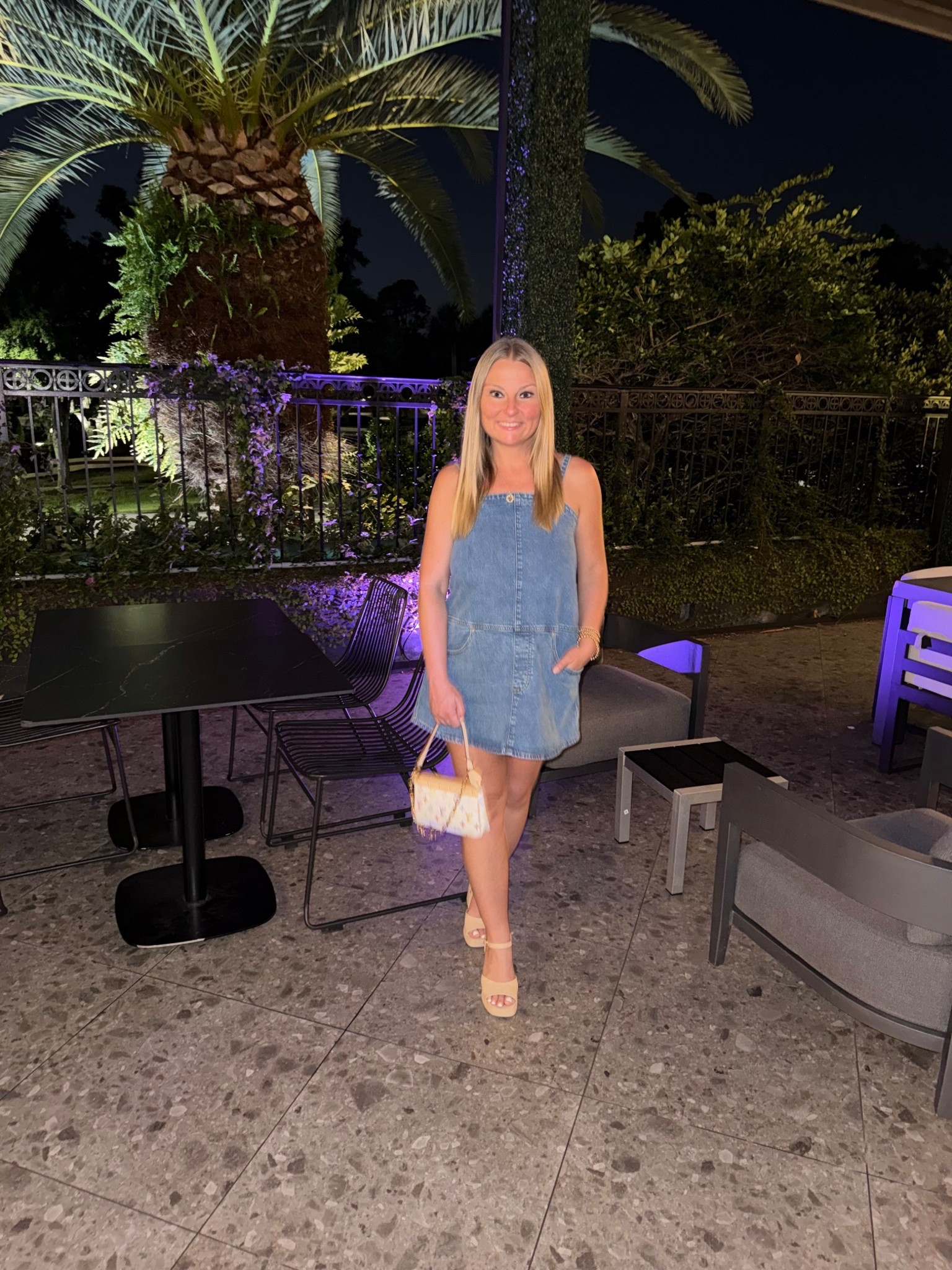 This Target piece is a cross between a dress and overalls, and it would work for either occasion. I sized down to an XS. I paired with Steve Madden platform sandals and basic gold jewelry for a night out near our home with my husband. 

#LTKootd #LTKdayinmylife #LTKSaleAlert