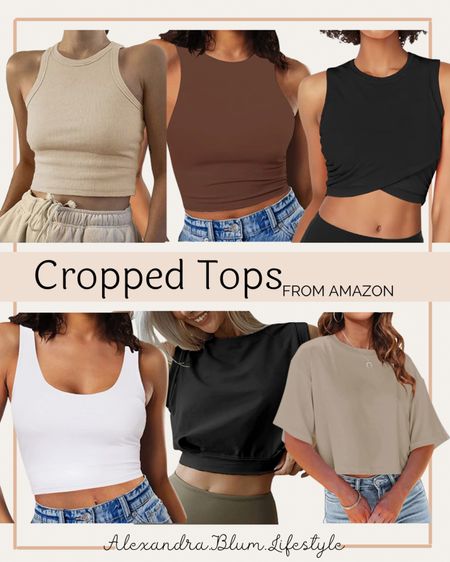 Cropped top tank tops and summer tops! Amazon fashion! Amazon finds! 

#LTKFindsUnder50 #LTKSaleAlert