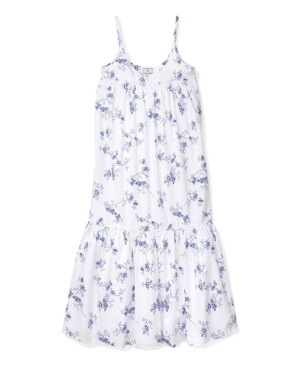 Women's Indigo Floral Chloé Nightgown | Petite Plume