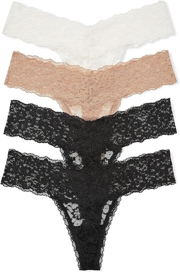 Victoria's Secret Lacie Thong Panty Pack, Underwear for Women (XS-XXL) | Amazon (US)