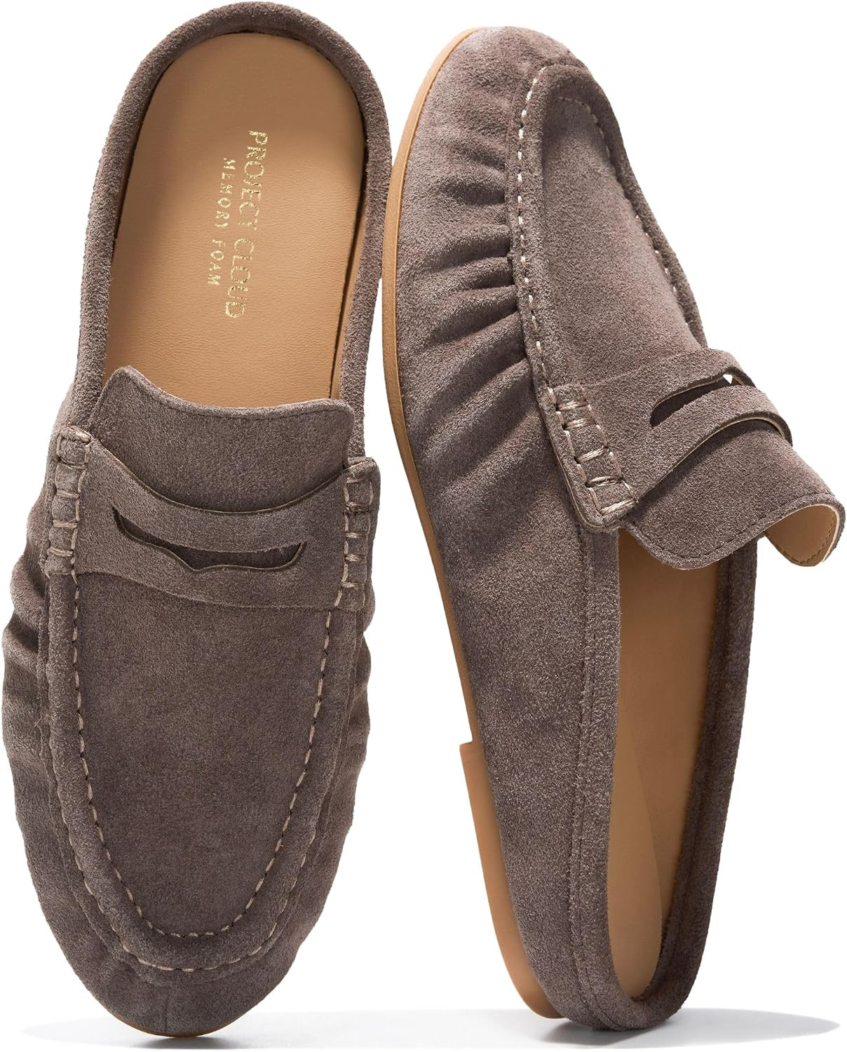 Project Cloud 100% Genuine Leather Penny Loafers for Women Footwear | Amazon (US)