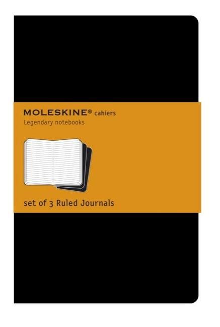 Moleskine Cahier Writing Journal, 5x8.25, Ruled, Black | Walmart (US)