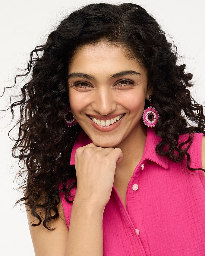 Sleeveless gauze button-up shirt | J.Crew Factory