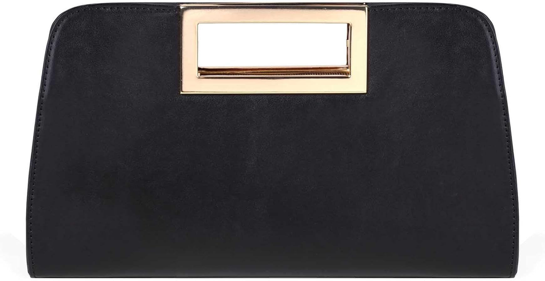VASCHY Clutch Purse for Women,Fashion Vegan Leather Cut-Out Handle Evening Handbag Crossbody Shou... | Amazon (US)
