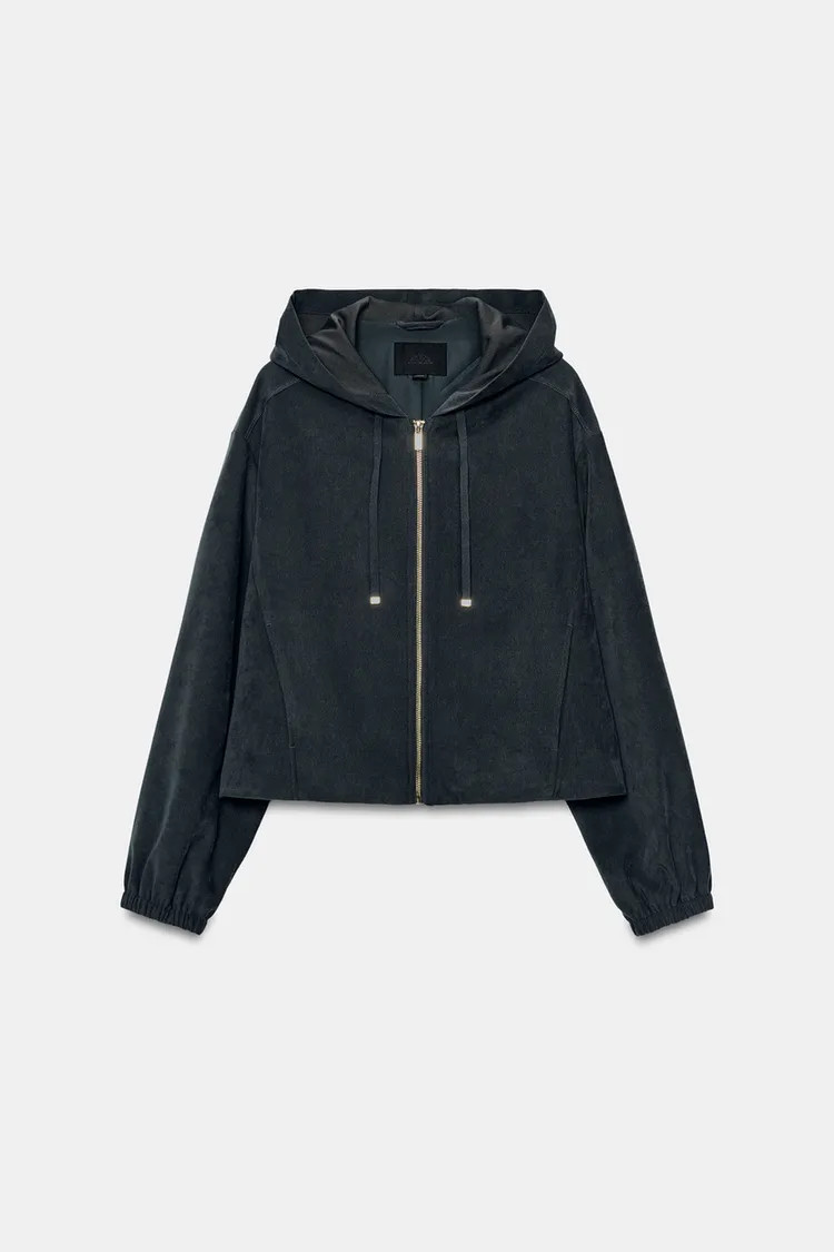 HOODED BOMBER JACKET | Zara US