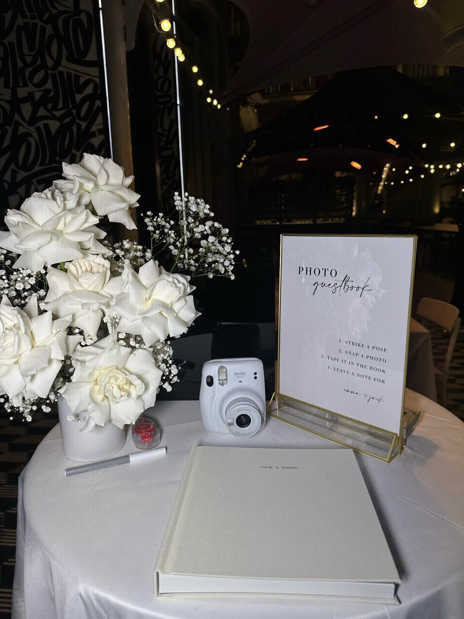 I picked out this set of gold frames for all my DIY signage, using them for the photo guest book, signature drinks, and petal toss. 

 #LTKWedding