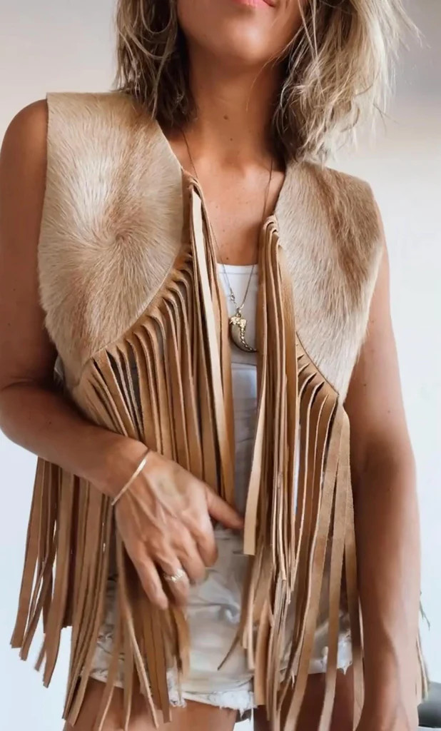 NEW!! FALL 24 Westerly Cascade Vest- Handmade Custom Order | Glitzy Bella