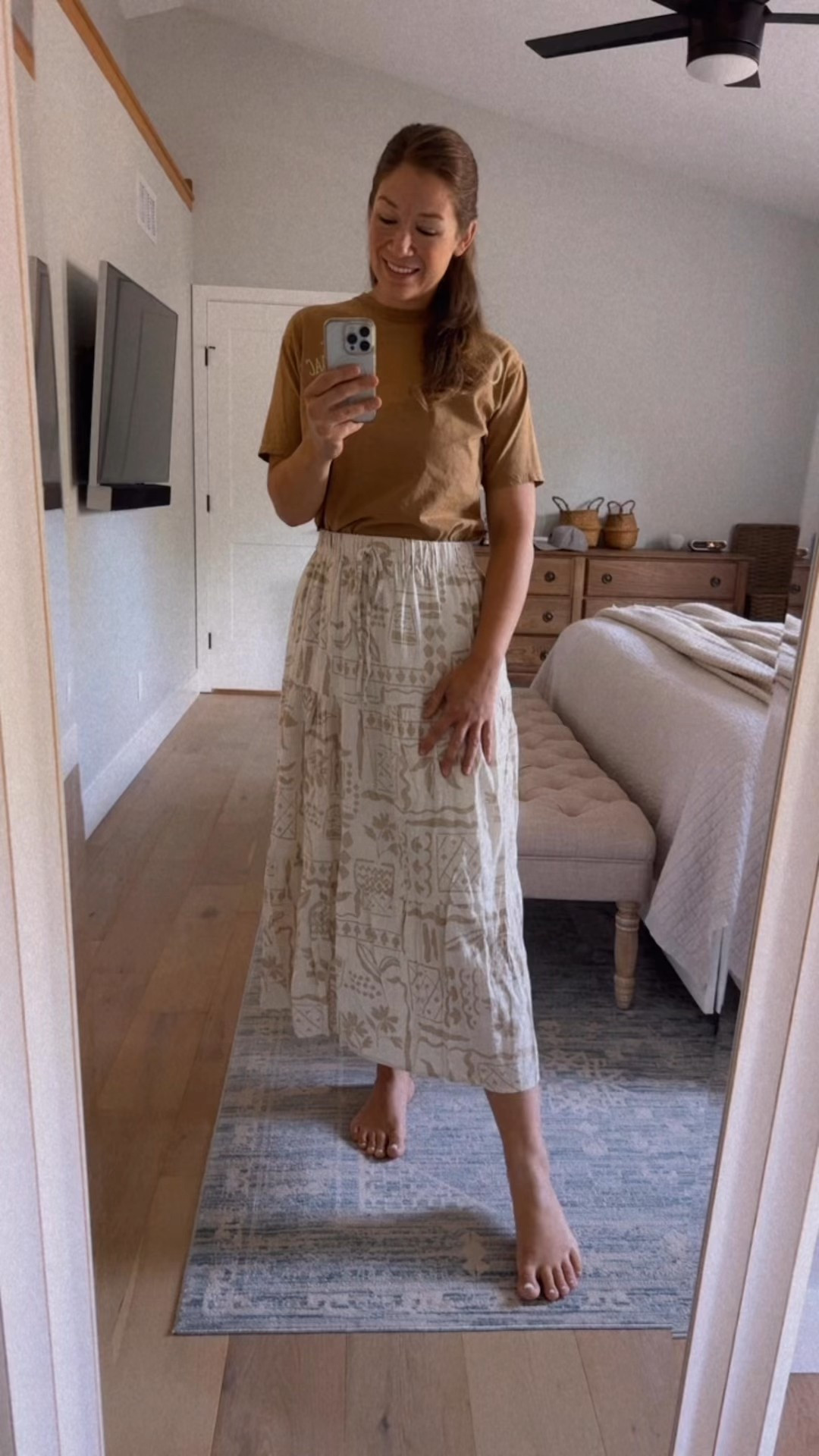 Love this skirt from Pink Lily! It’s on clearance for 40% off plus an extra 10% today!!!! I’m planning on wearing mine on our next cruise! I’m 5’ 9” and wearing a medium. Definitely size down because I’m usually a large 🫶🏻 the material is so nice and thick, super flattering

Midi skirt // sale skirt // sale alert // Labor Day sale // vacation outfits // vacation skirt // neutral outfits // neutral cruise outfits // neutral resort wear // Disney cruise outfits // pink lily // maxi skirt // sale finds 

#LTKMidsize #LTKFindsUnder50 #LTKSaleAlert