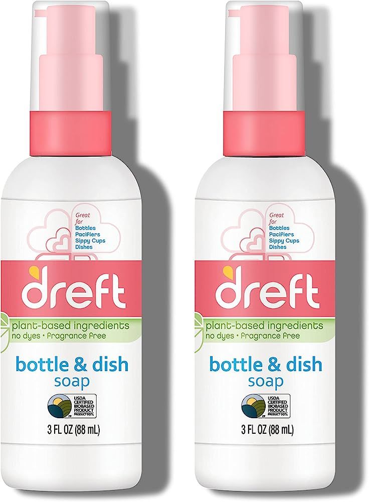 Dreft Bottle & Dish Soap 3oz (Pack of 2) | Amazon (US)